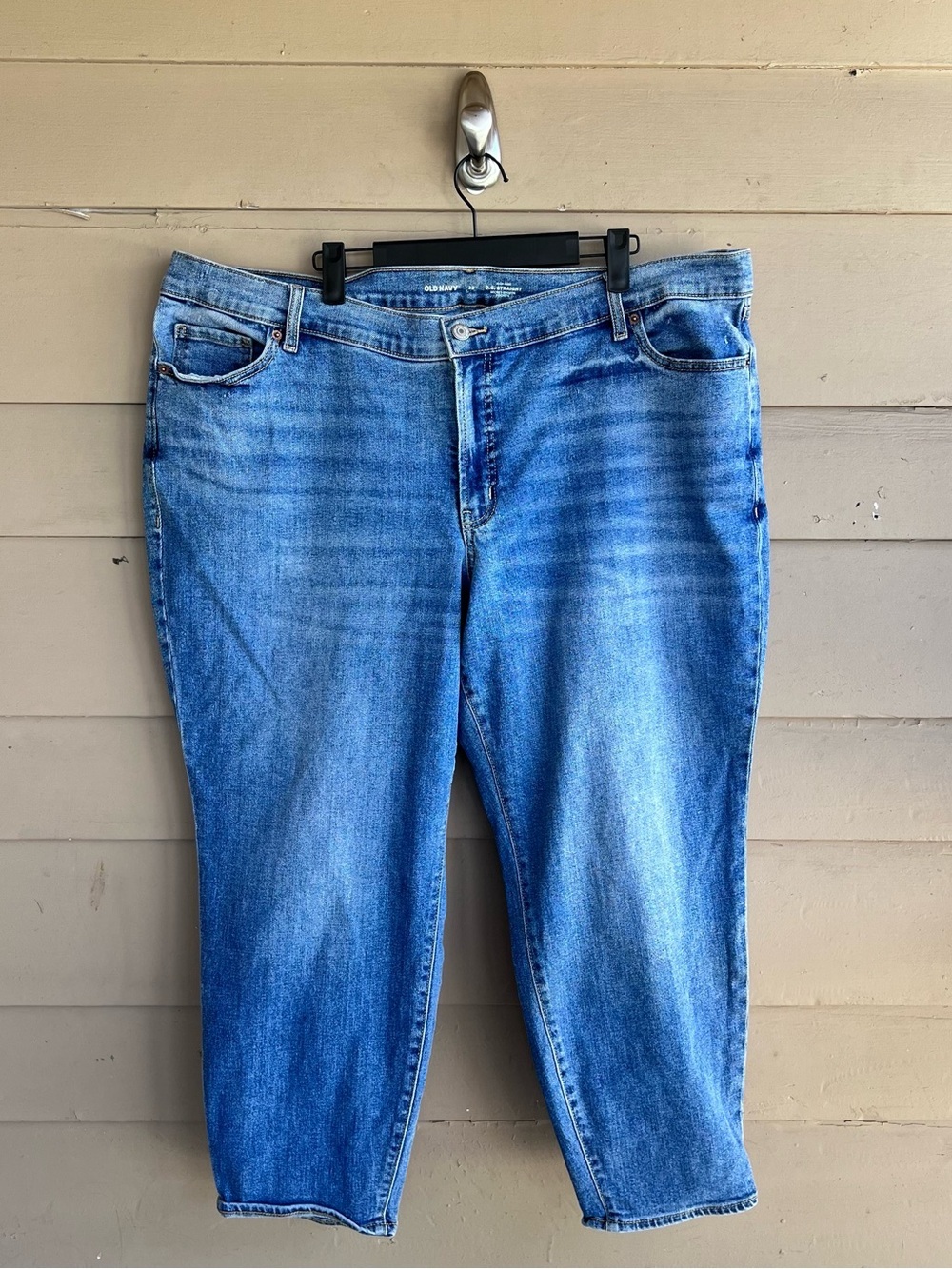 Old Navy High Rise O.G. Straight Leg Capri Pants Size 22 Denim